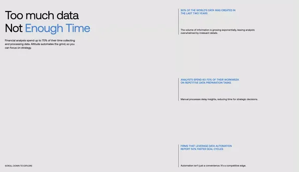 Altitude — AI for Finance‍ Complex Decisions‍ Made Simple - Landing design inspiration