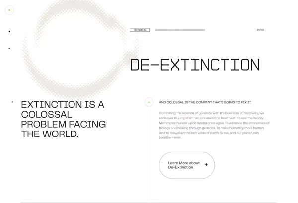 Solving the Colossal Problem of Extinction | Colossal - Landing design inspiration