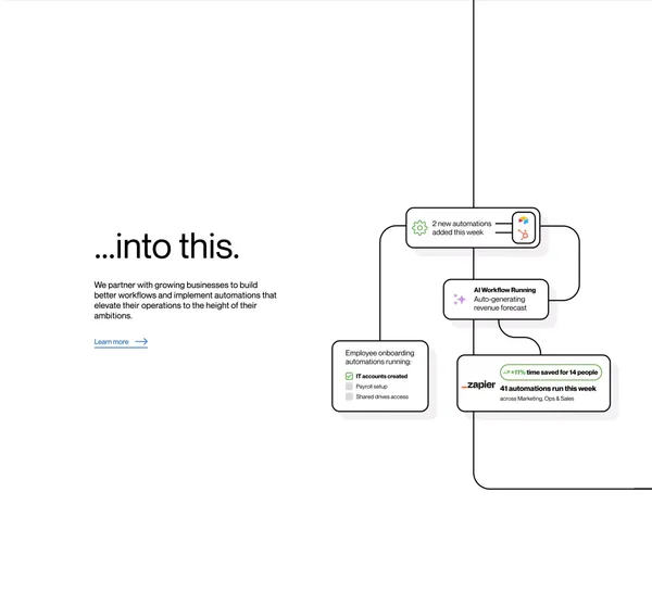 Automation Consulting | Automation & Zapier Implementation - Landing design inspiration