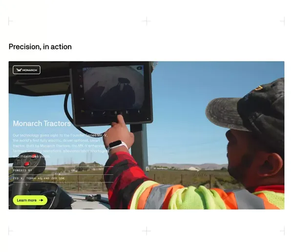 Stereolabs | AI perception for automation - Landing design inspiration