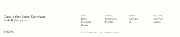 Edra - Landing design inspiration