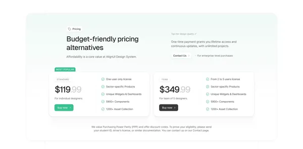 AlignUI Design System BETA - The Design System You Need - Landing design inspiration
