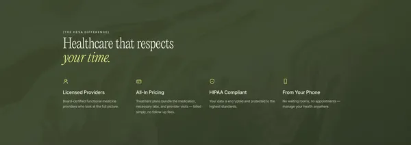 Modern Functional Medicine | Heva Health - Landing design inspiration