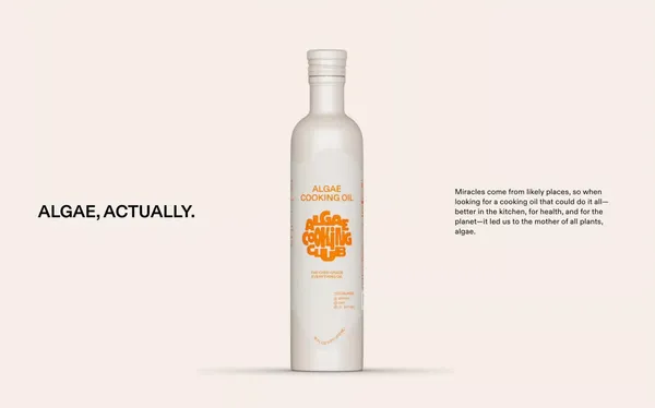 Algae Cooking Club - Landing design inspiration
