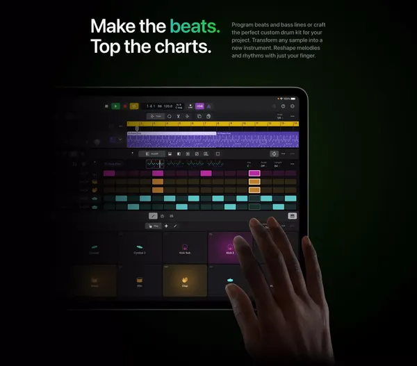 Logic Pro for iPad - Apple - Landing design inspiration