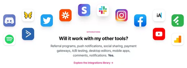 Ghost: Turn your audience into a business - Landing design inspiration