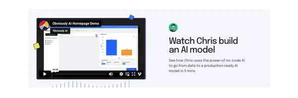 Data Science without Code | Obviously AI - Landing design inspiration