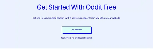 Oddit | A Fresh Perspective on your Customer Journey - Landing design inspiration
