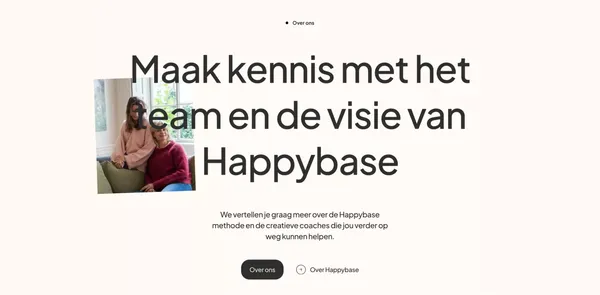 Happybase | De thuisbasis voor werkgeluk en persoonlijke ontwikkeling - Landing design inspiration