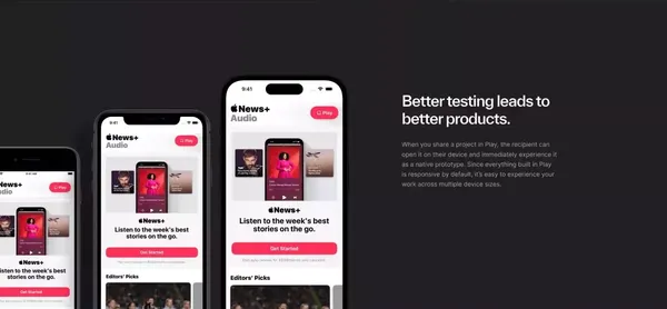 Play · Design mobile apps with the power of iOS & SwiftUI - Landing design inspiration