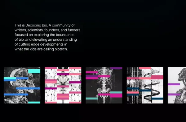 Decoding Bio - Landing design inspiration