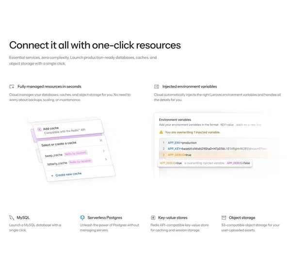 Laravel Cloud - Landing design inspiration