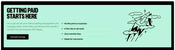 Flatpay: Affordable Payment Solutions | Unmatched Service - Landing design inspiration