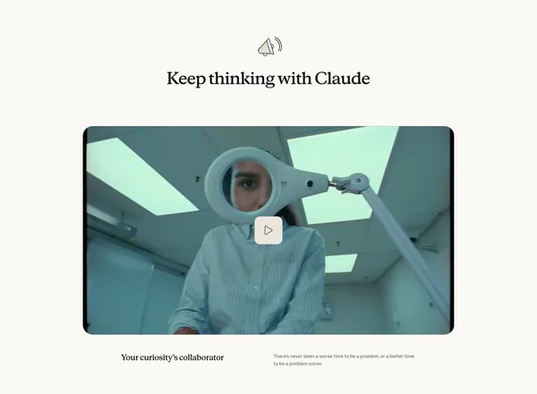 Overview | Claude - Landing design inspiration