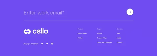 Cello | User-led growth platform for B2B SaaS - Landing design inspiration