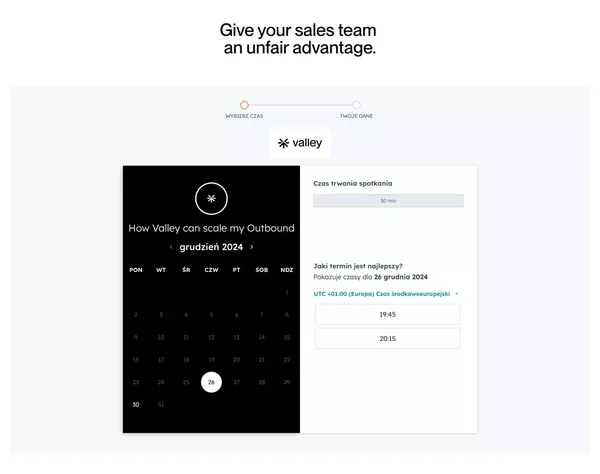 Valley | Intent based outreach on LinkedIn to Grow your Pipeline - Landing design inspiration