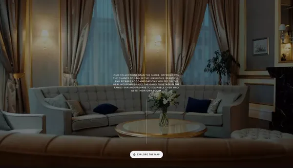 Curated Luxury Hotels from The Real Housewives | The Real Hotels - Landing design inspiration