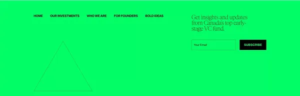 Powering Canada’s Top Founders | N49P Venture Capital - Landing design inspiration
