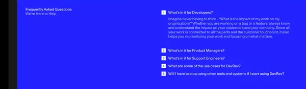 DevRev - Landing design inspiration
