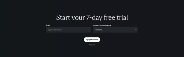 Spellbook - AI Contract Review & Drafting - Landing design inspiration