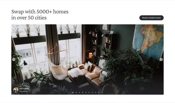 Trusted Home Swapping and Exchange Community | Kindred - Landing design inspiration