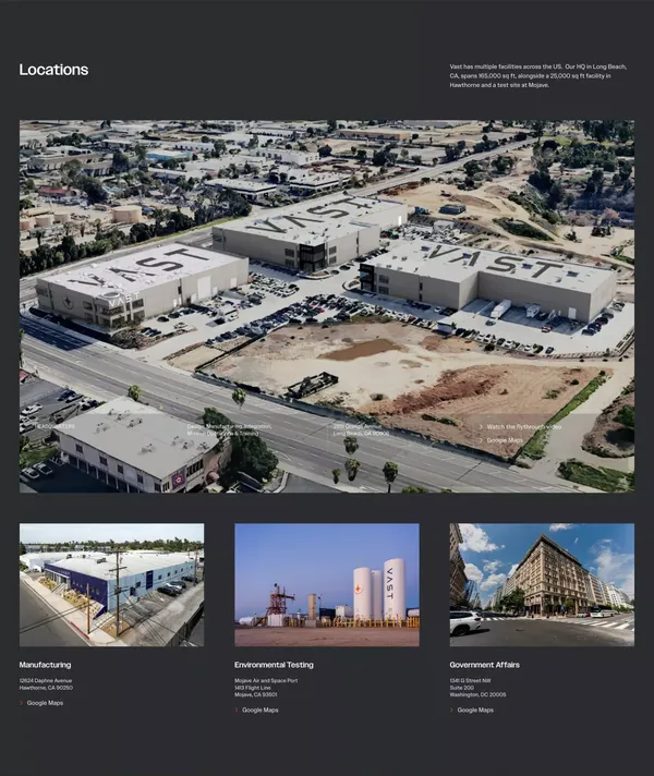 Vast – Building Next-Generation Space Stations - Landing design inspiration