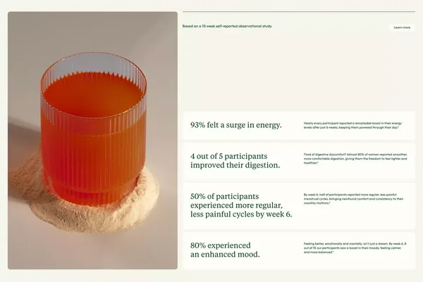 Milamend | Hormone Care Made Simple - Landing design inspiration