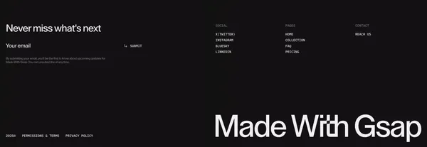 Made With Gsap - Landing design inspiration
