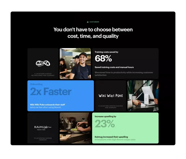 Bounti: Employee Training and Operations Platform - Landing design inspiration