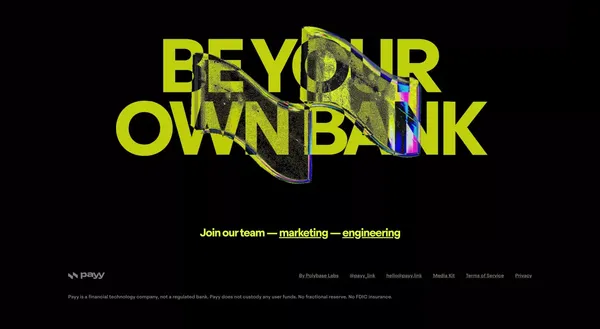 Payy - Bank onchain with stablecoins - Landing design inspiration