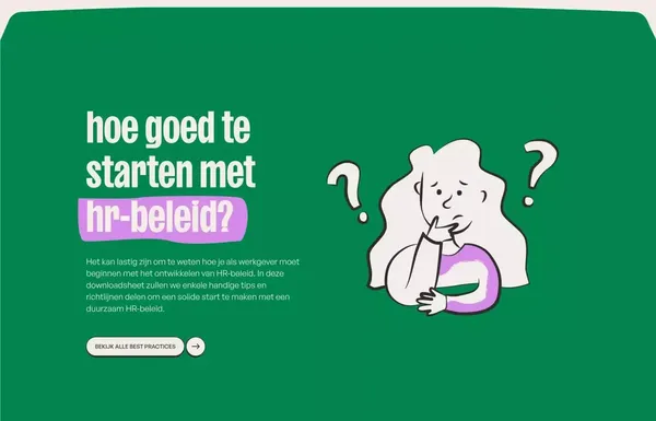 Make HR Work | Wij verbinden HR-professionals - Landing design inspiration