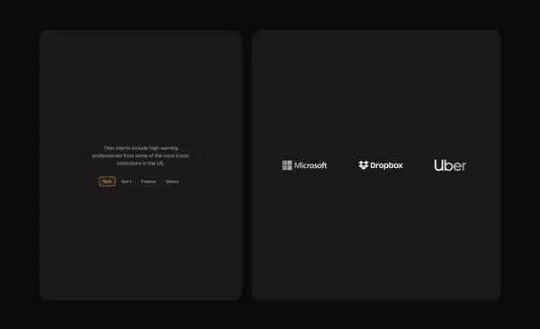 Titan – Modern Wealth Management - Landing design inspiration
