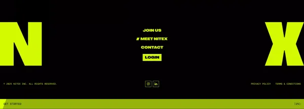 nitex - Landing design inspiration