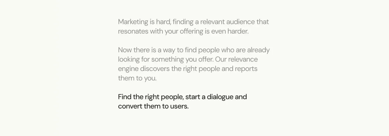 Value proposition