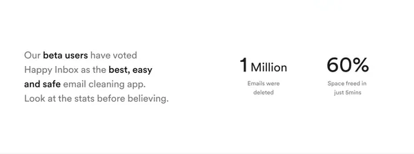 Happy Inbox - Landing design inspiration