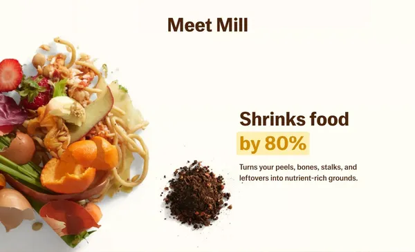 Mill: never waste food again - Landing design inspiration