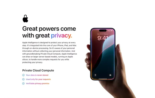 Apple Intelligence Preview - Apple - Landing design inspiration