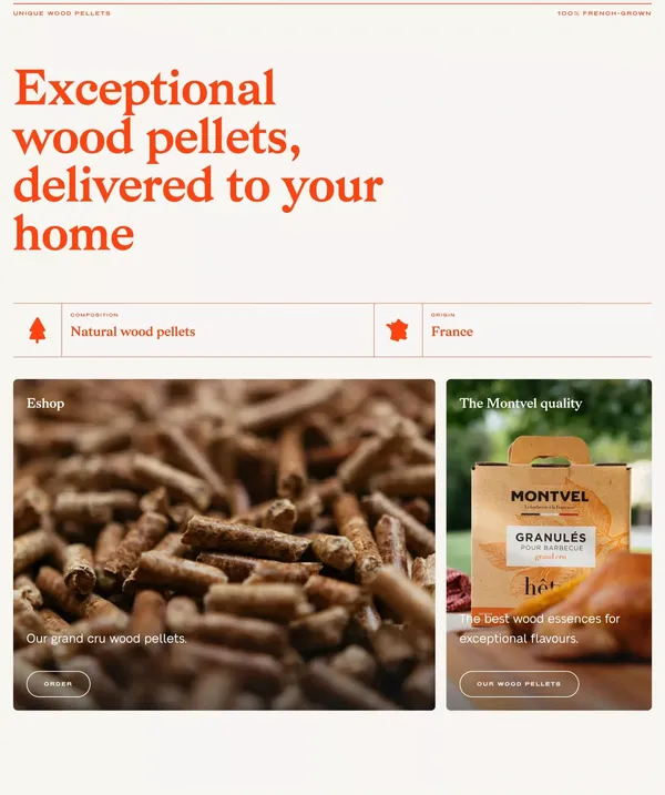 Montvel | Le Barbecue à Pellets Made in France. Granulés de Bois - Landing design inspiration