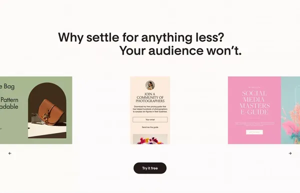 Flodesk | Design emails people love to open. Sell online. - Landing design inspiration