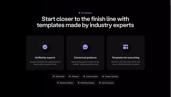 Chronicle - Landing design inspiration