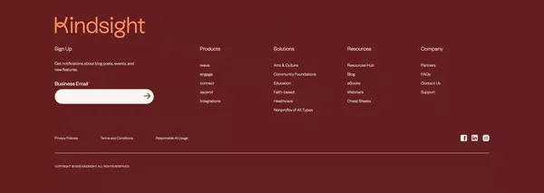 Kindsight - Making Fundraising Easier - Landing design inspiration