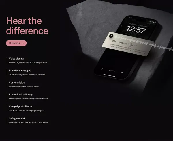 Para | Personalized Voice Messaging for Pioneering Brands - Landing design inspiration