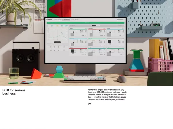 Pienso - Landing design inspiration