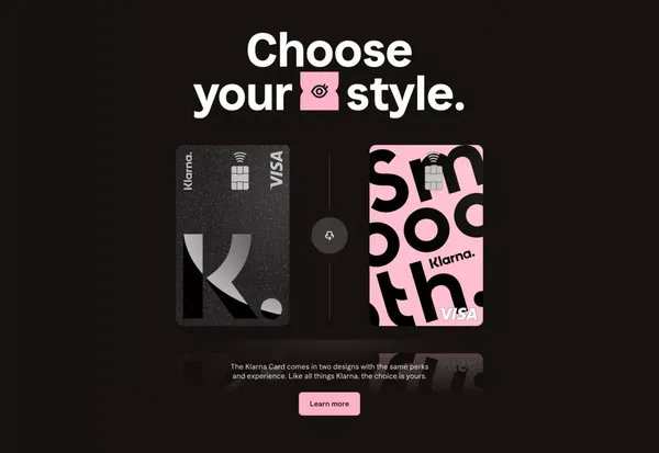 The Klarna Card: Pay online, offline & abroad - Landing design inspiration