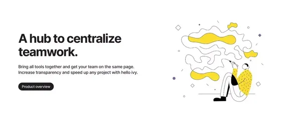 hello ivy - Project Management & Team Collaboration Software - Landing design inspiration