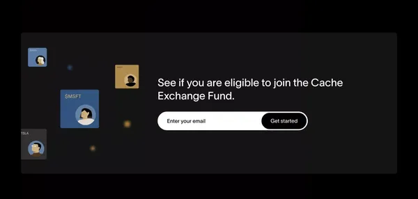 Cache | A modern brokerage for your large stock positions - Landing design inspiration