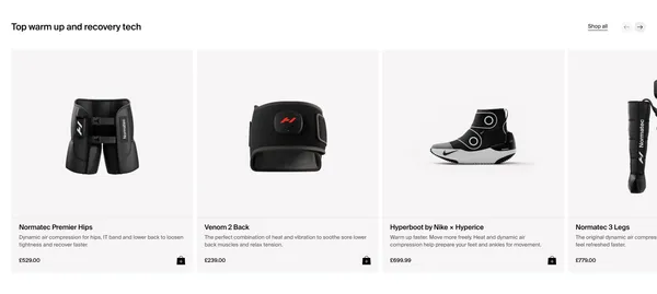 Hyperice | Recovery & Wellness Technology - Ecommerce design inspiration