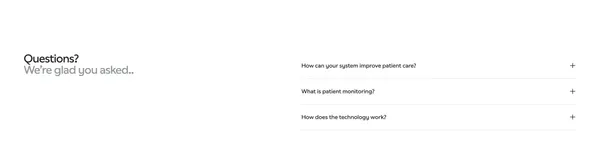 Teton - Advanced Patient Monitoring - Landing design inspiration