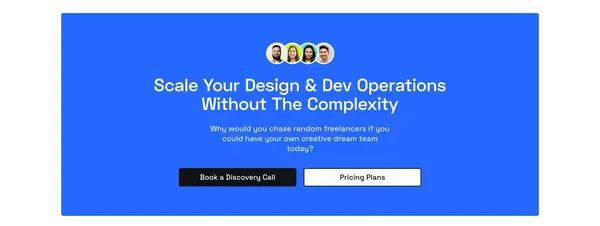 Growmodo: Design & Development Subscription for Scale-Ups - Landing design inspiration