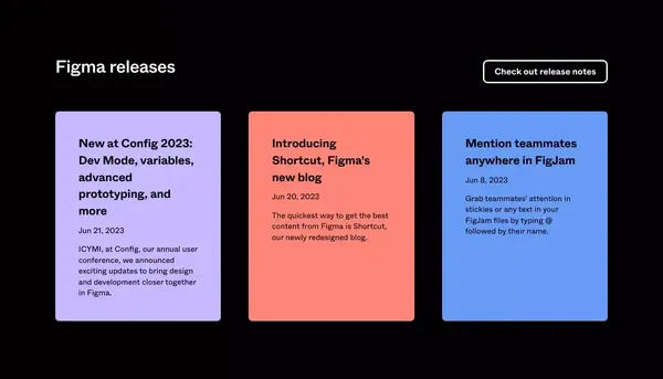 What's New in Figma - Landing design inspiration
